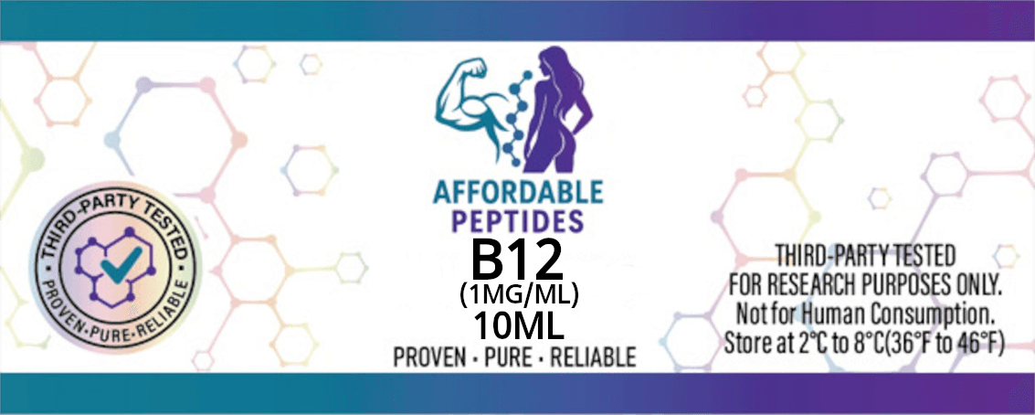 Vitamin B12 1mg/mL - 10ml Bottle 10ml (1mg/mL) label